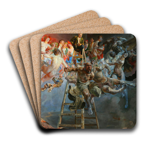Vicious circle by Jacek Malczewski Art Drink Coaster set Vicious circle by Jacek Malczewski Art Drink Coaster set