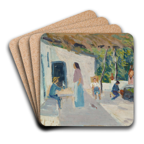 Spanish Pergola by Ernst Schiess Art Drink Coaster set