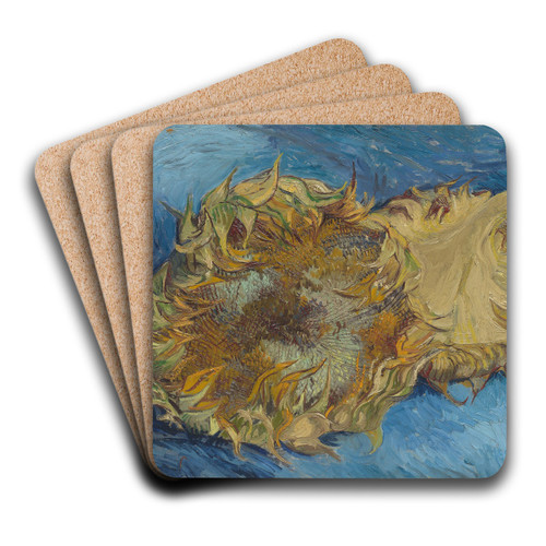 Sunflowers by Vincent van Gogh Art Drink Coaster set
