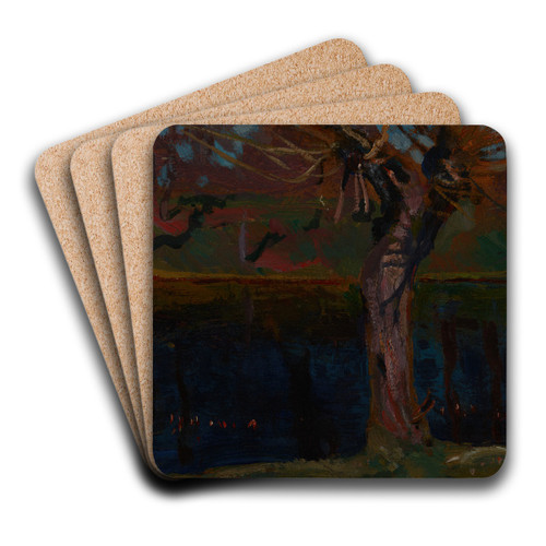 Pond by Jan Stanislawski Art Drink Coaster set
