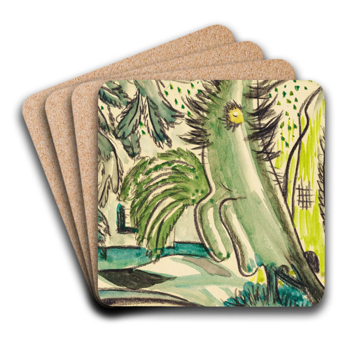 Study for 'Dancing Tree' by Arthur Dove Art Drink Coaster set