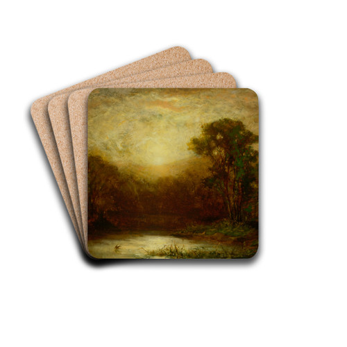 Sunset by Edward Mitchell Bannister Drink Coasters - set of 4