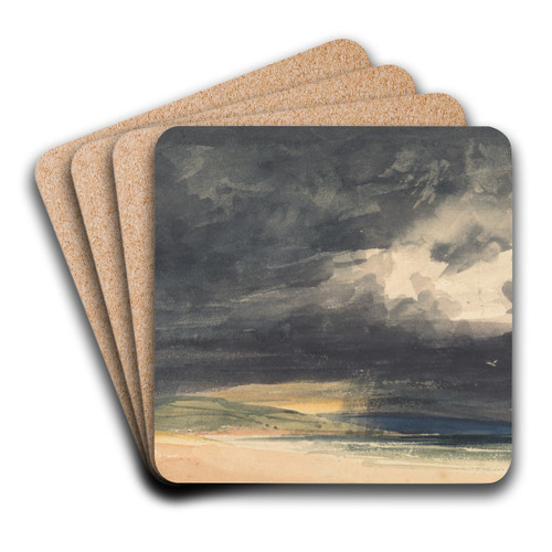 A Storm on the Coast by Thomas Shotter Boys Art Drink Coaster set