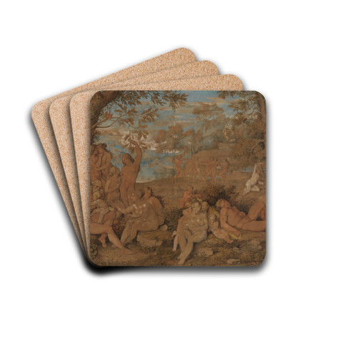 The Golden Age by Joseph Anton Koch Drink Coasters - set of 4