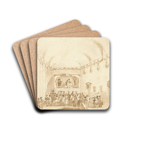 A Theatrical Performance by Francesco Guardi Drink Coasters - set of 4