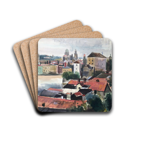 Passau am Inn by Otto Geigenberger Drink Coasters - set of 4
