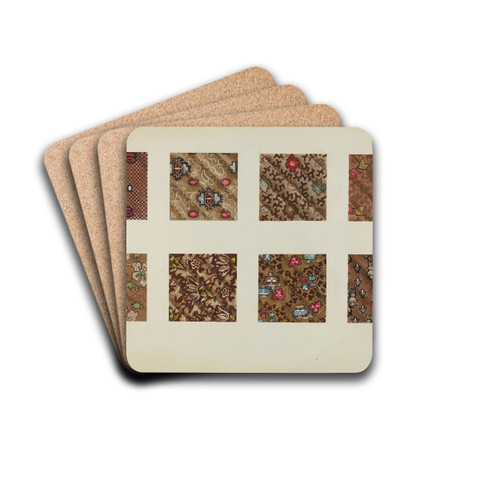 Swatch from Patchwork Quilt by A. Zimet Drink Coasters - set of 4 Swatch from Patchwork Quilt by A. Zimet Drink Coasters - set of 4