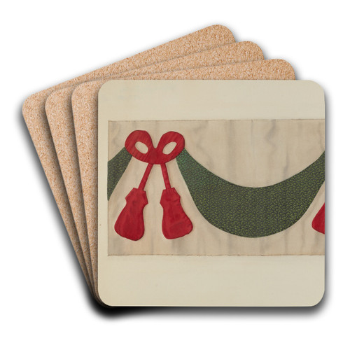 Valance for Tester by Charlotte Angus Art Drink Coaster set Valance for Tester by Charlotte Angus Art Drink Coaster set