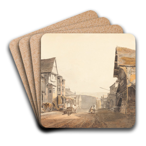 Conway in North Wales by John Varley Art Drink Coaster set