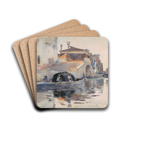 Ponte Panada, Fondamenta Nuove, Venice by John Singer Sargent Drink Coasters - set of 4