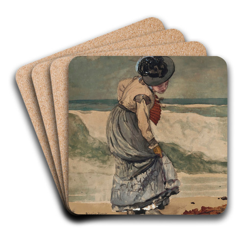 Startled by Winslow Homer Art Drink Coaster set Startled by Winslow Homer Art Drink Coaster set
