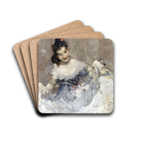 Mdchen im Ballkleid by Brynolf Wennerberg Drink Coasters - set of 4