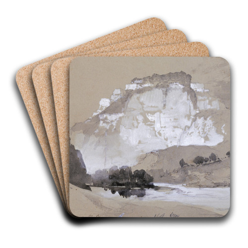 The Caon Of The Belle Fourche, Wyoming by Thomas Moran Art Drink Coaster set