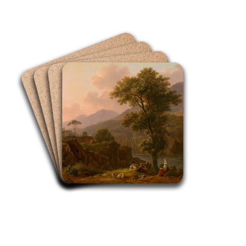 Italian Landscape by Simon Denis Drink Coasters - set of 4 Italian Landscape by Simon Denis Drink Coasters - set of 4