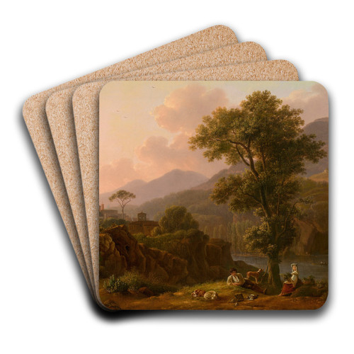Italian Landscape by Simon Denis Art Drink Coaster set Italian Landscape by Simon Denis Art Drink Coaster set