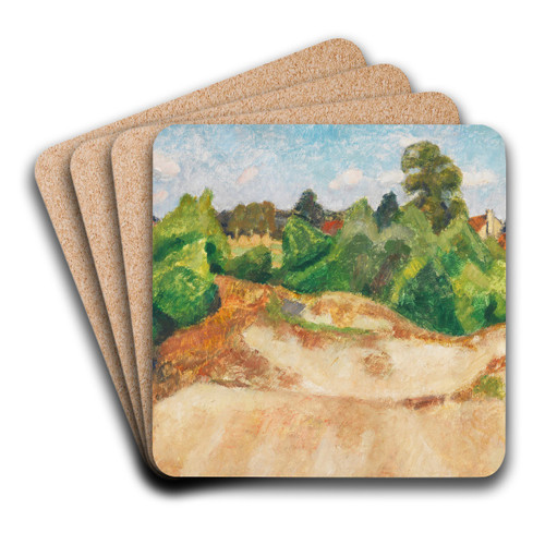 Sommerliche Dnenlandschaft in Quelkhorn bei Fischerhude by Otto Modersohn Art Drink Coaster set