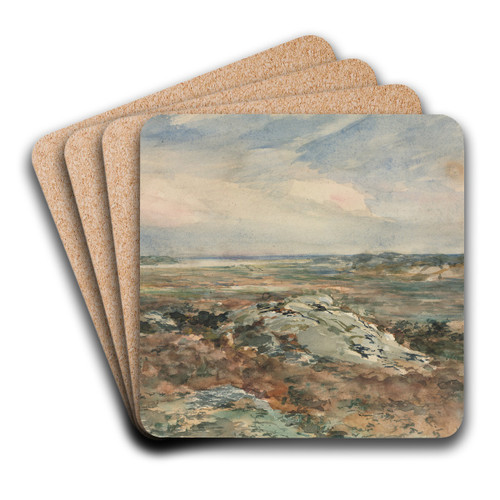 Landscape by Homer Dodge Martin Art Drink Coaster set