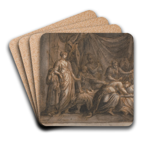 Andromache Mourning the Death of Hector by Gavin Hamilton Art Drink Coaster set Andromache Mourning the Death of Hector by Gavin Hamilton Art Drink Coaster set