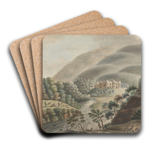 Kielder Castle, Northumberland by William Beilby Art Drink Coaster set