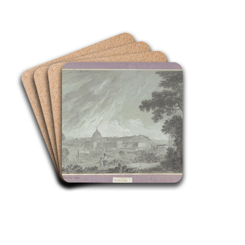 View of St. Peter's and the Vatican from the Janiculum by Richard Wilson Drink Coasters - set of 4