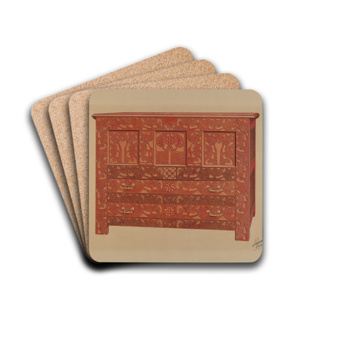 Hadley Chest by Lawrence Flynn Drink Coasters - set of 4 Hadley Chest by Lawrence Flynn Drink Coasters - set of 4