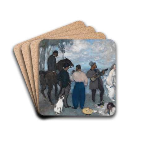 Le djeuner  Bourgueil by Louis Anquetin Drink Coasters - set of 4