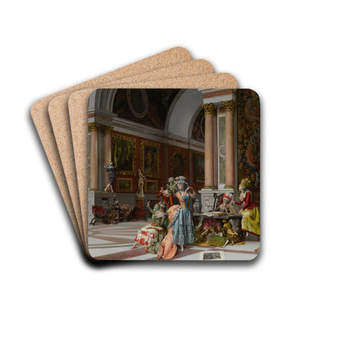 The Masterpiece Revealed by Oreste Cortazzo Drink Coasters - set of 4