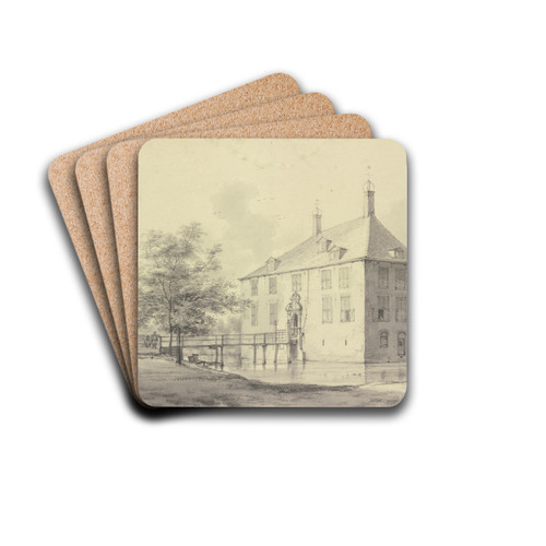 Schloss Poelenburg bei Heemskerk. by Roelant Roghman Drink Coasters - set of 4
