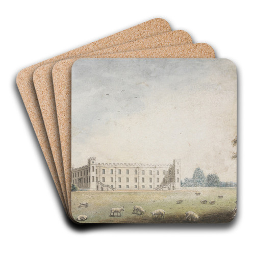 Syon House by William Beilby Art Drink Coaster set