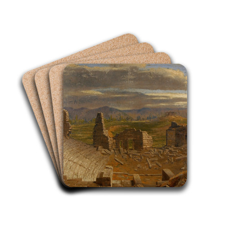 Ruins of Asrum Asia Minor Explored with Layard (Sir Henry Layard) by Miner Kilbourne Kellogg Drink Coasters - set of 4