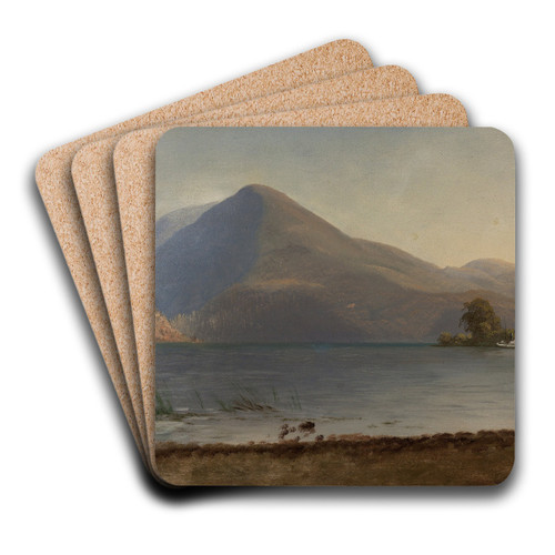 On the Hudson by Albert Bierstadt Art Drink Coaster set On the Hudson by Albert Bierstadt Art Drink Coaster set