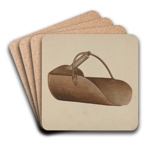 Grain Scoop by LeRoy Griffith Art Drink Coaster set