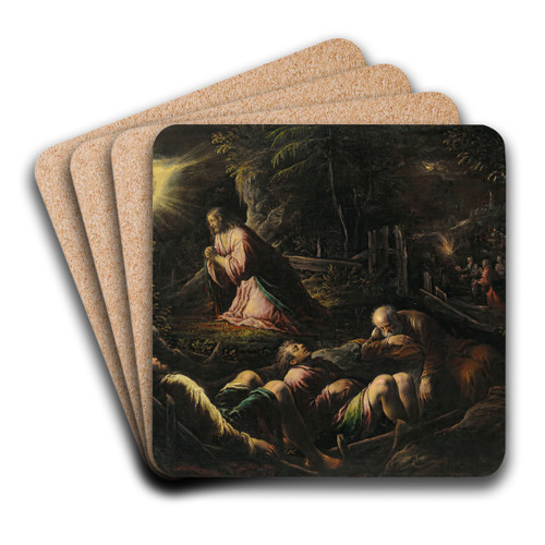 The Agony in the Garden by Jacopo Bassano Art Drink Coaster set