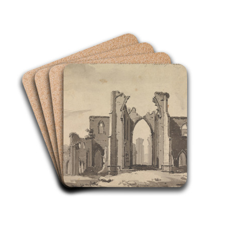 East View of Furness Abbey by Sawrey Gilpin Drink Coasters - set of 4