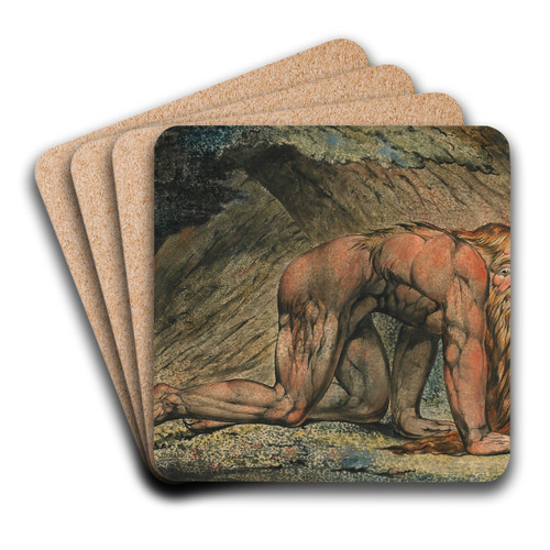 Nebuchadnezzar by William Blake Art Drink Coaster set