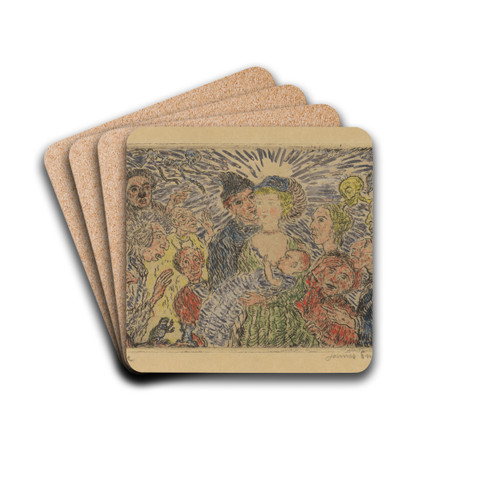 De afgunst by James Ensor Drink Coasters - set of 4