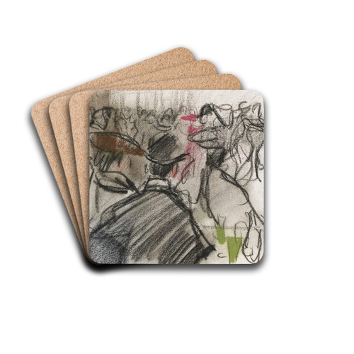 Moulin De La Galette, Paris by Isaac Israls Drink Coasters - set of 4