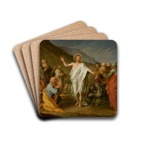 Christ Appearing to the Apostles after the Resurrection by Szymon Czechowicz Drink Coasters - set of 4