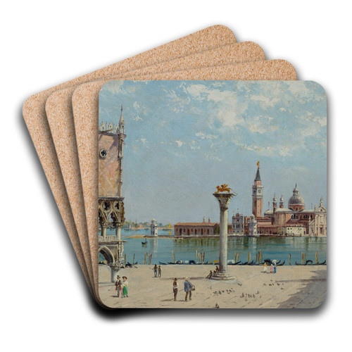 St Marks Square by Antonietta Brandeis Art Drink Coaster set