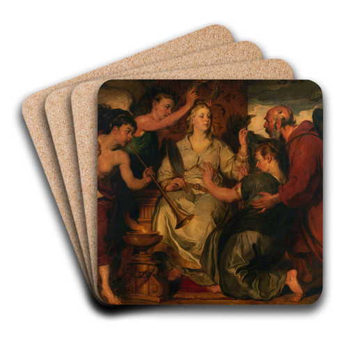 Allegory of Truth by Hans Canon Art Drink Coaster set