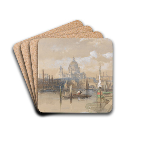 St. Paul's by David Roberts Drink Coasters - set of 4