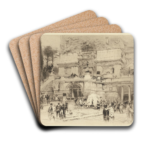 Villa Quintilii by William Walcot Art Drink Coaster set