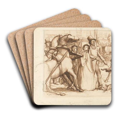 The Blind Man by Sir John Everett Millais Art Drink Coaster set The Blind Man by Sir John Everett Millais Art Drink Coaster set