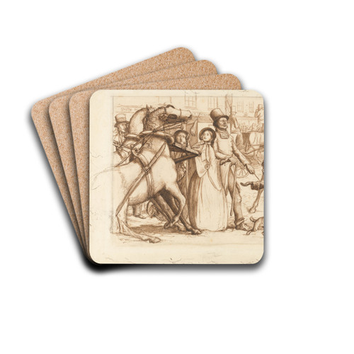 The Blind Man by Sir John Everett Millais Drink Coasters - set of 4 The Blind Man by Sir John Everett Millais Drink Coasters - set of 4
