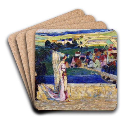 Promenade (Sketch) by Wassily Kandinsky Art Drink Coaster set