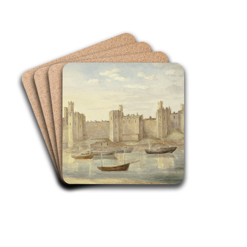 Caernarvon Castle by Elizabeth Murray Drink Coasters - set of 4
