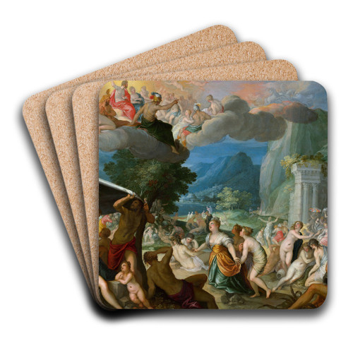 The Fall of Phaeton by Hans Rottenhammer Art Drink Coaster set