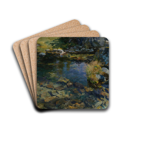 Alpine Pool by John Singer Sargent Drink Coasters - set of 4