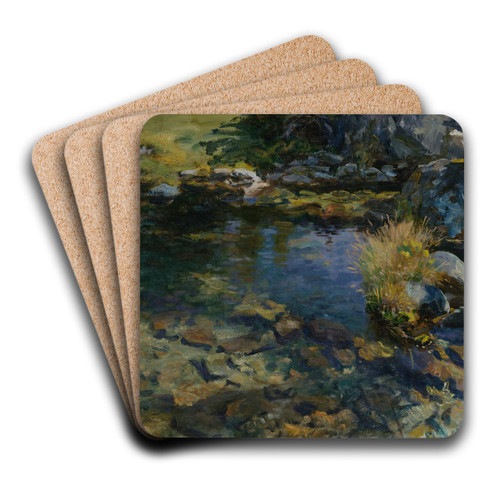 Alpine Pool by John Singer Sargent Art Drink Coaster set