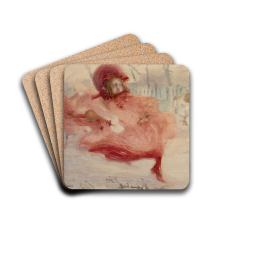 Gusts of spring by Witold Wojtkiewicz Drink Coasters - set of 4
